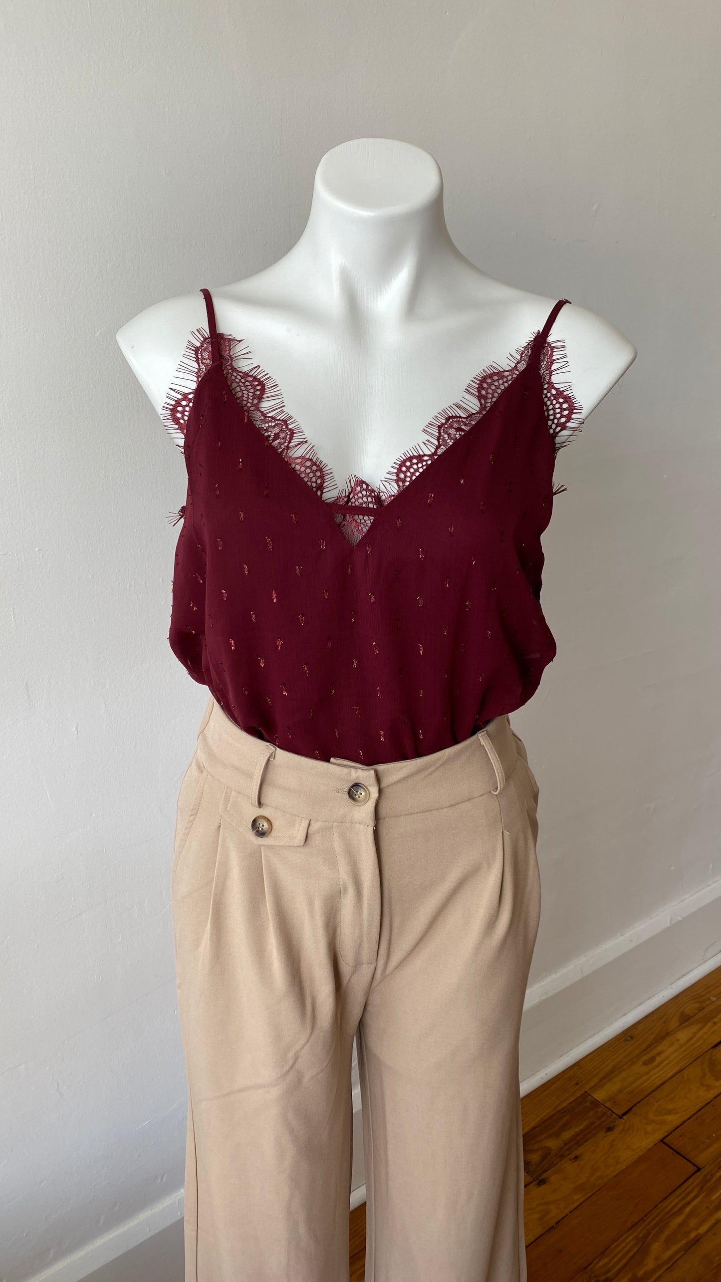 Burgundy Cami
