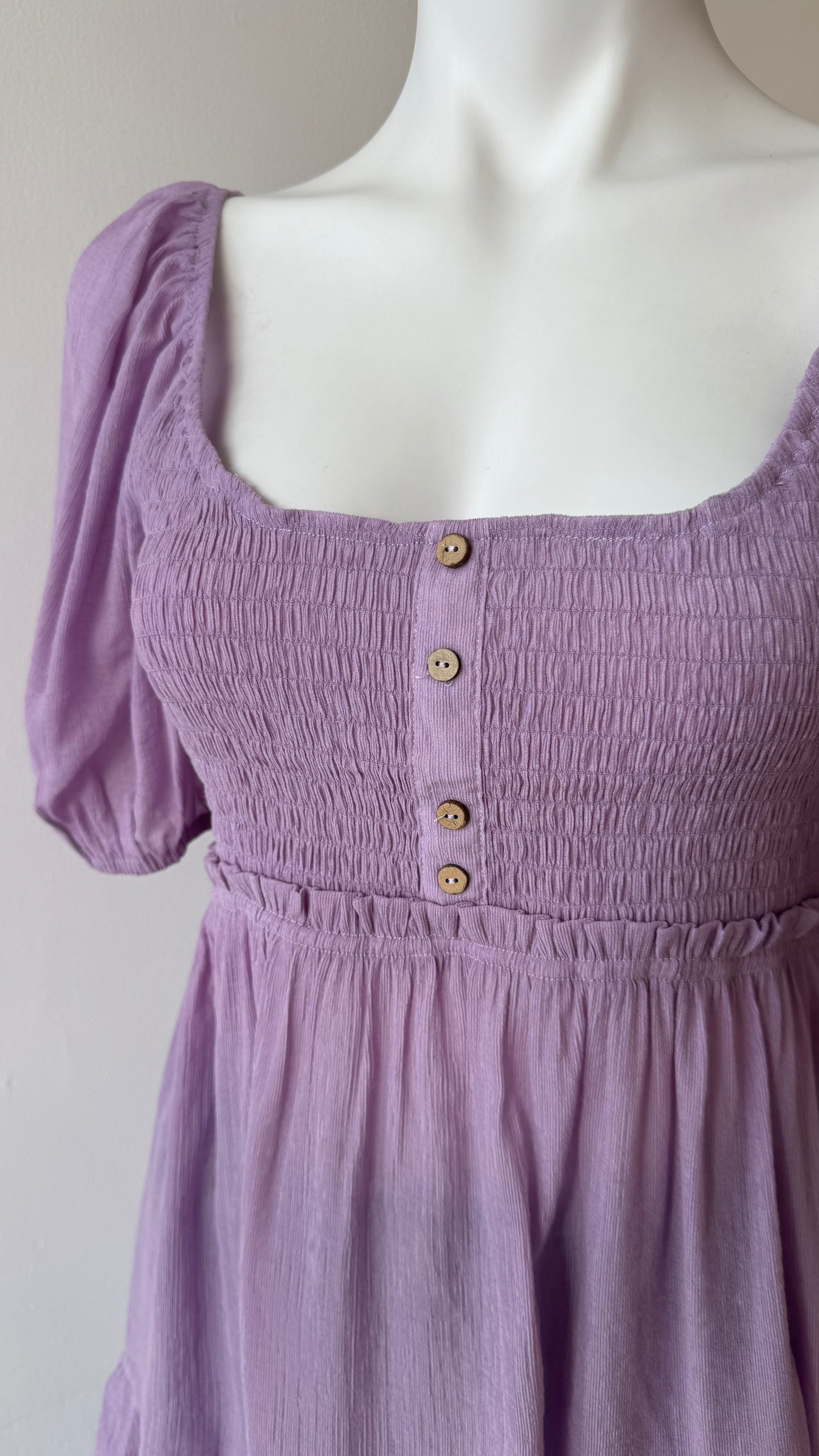 Lavender Babydoll Top
