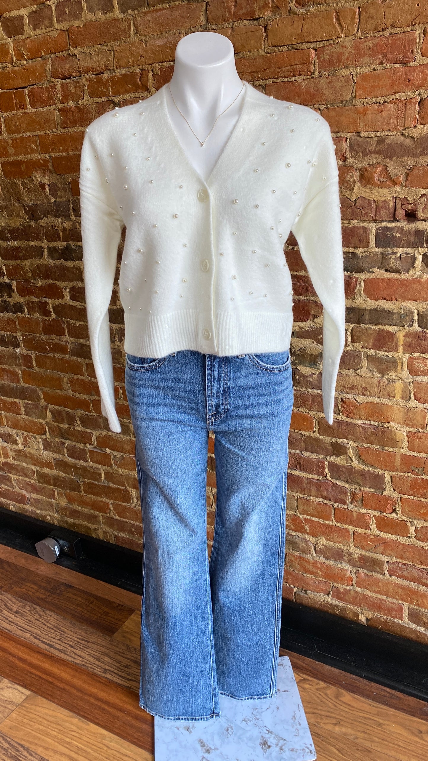 Pearl Embellished Cardigan