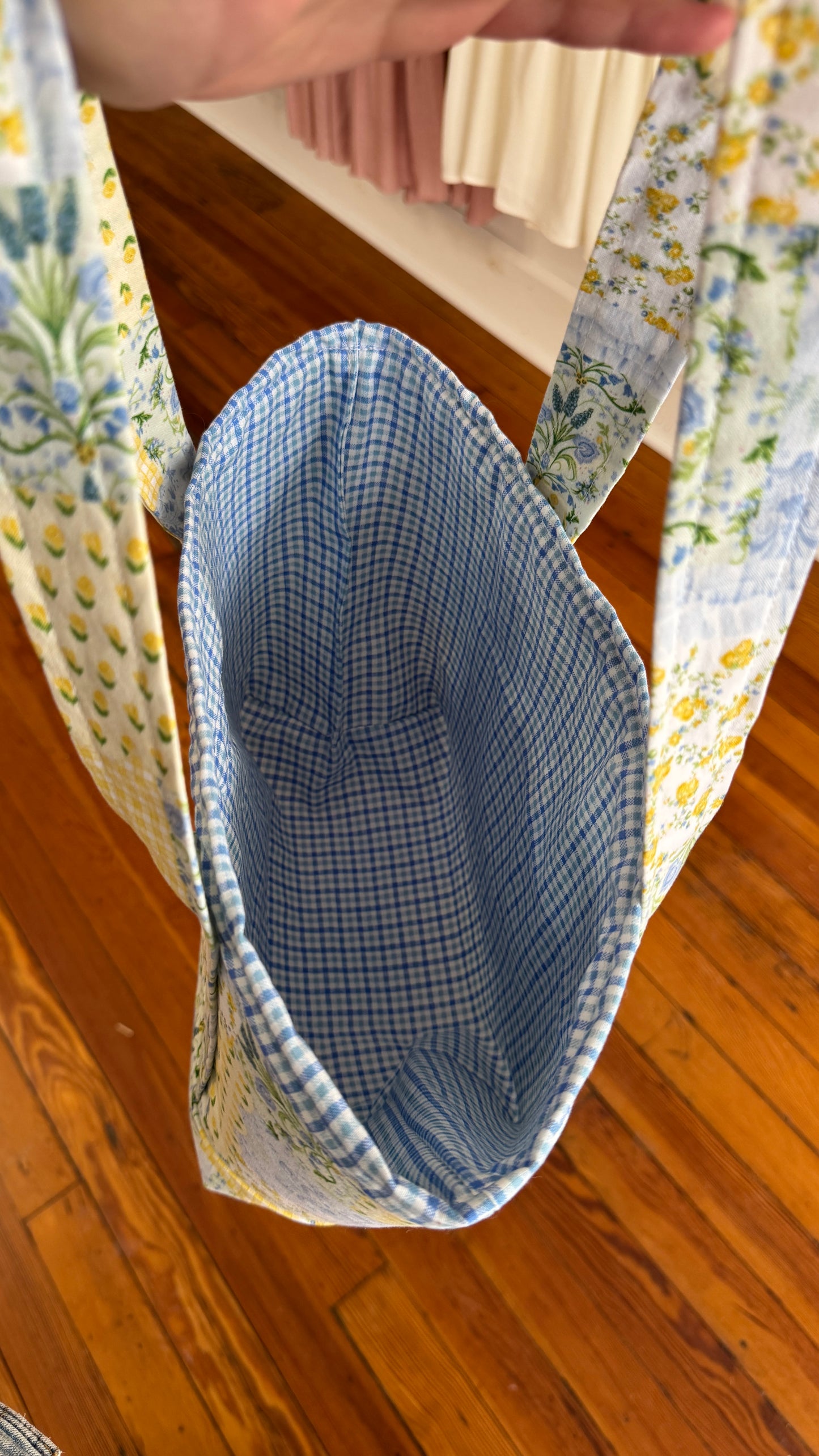 Handmade Medium Bag By Samantha: Yellow Patchwork