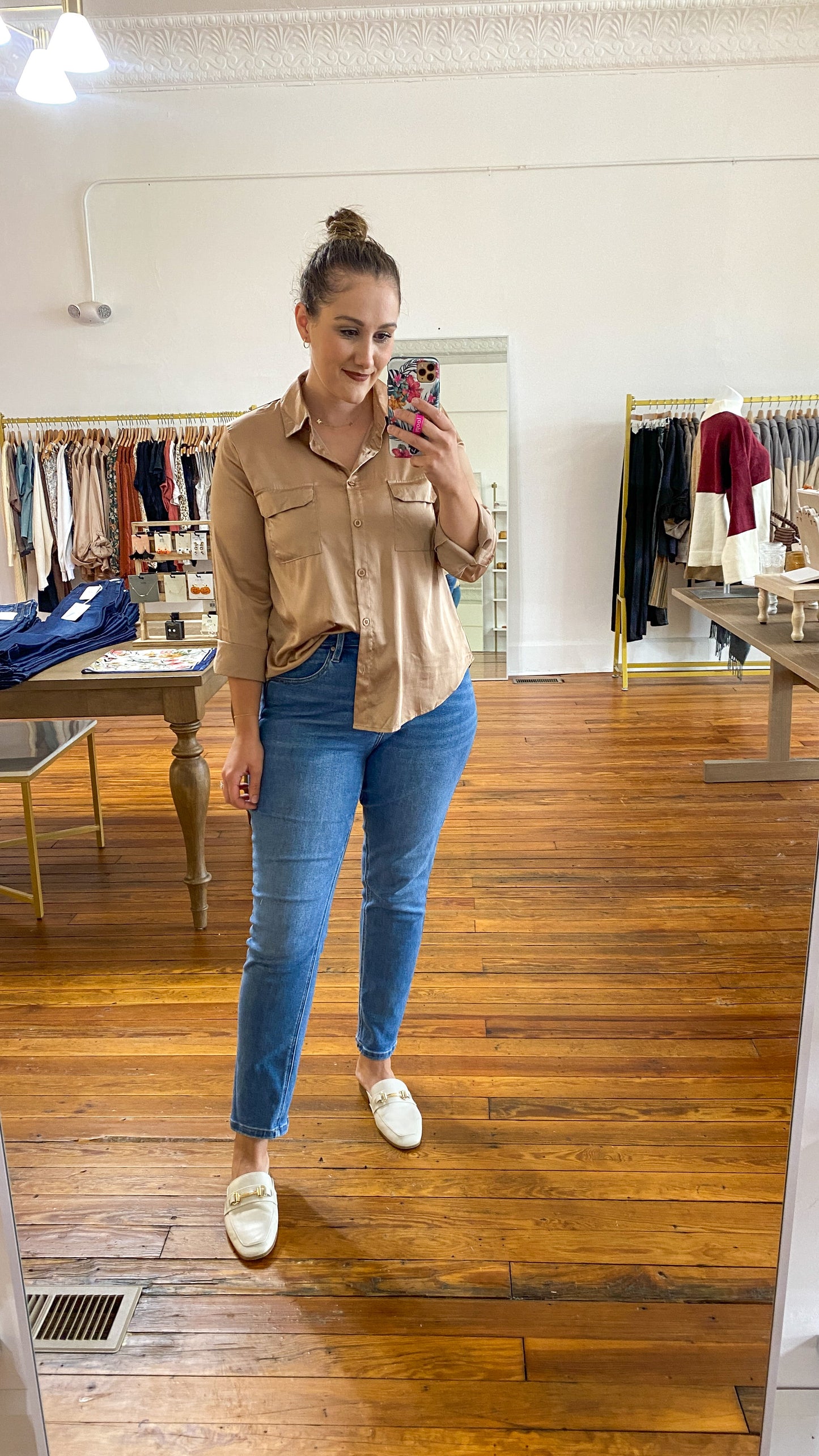 Satin Blouse: Small-3XL