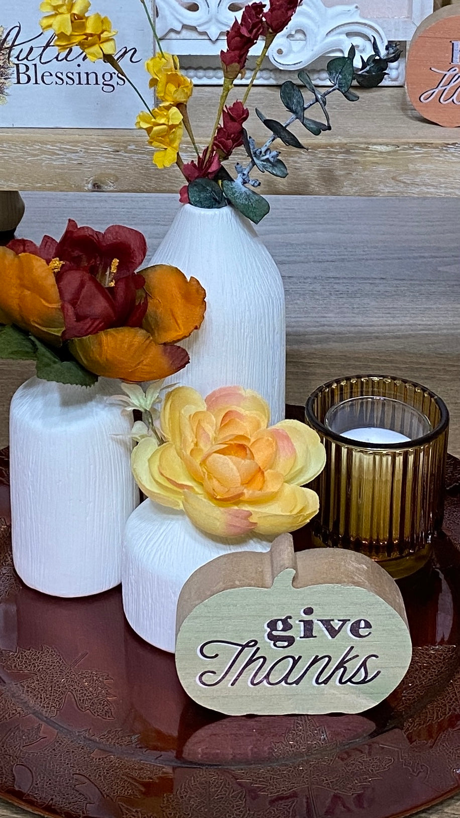 Give Thanks Mini Pumpkin