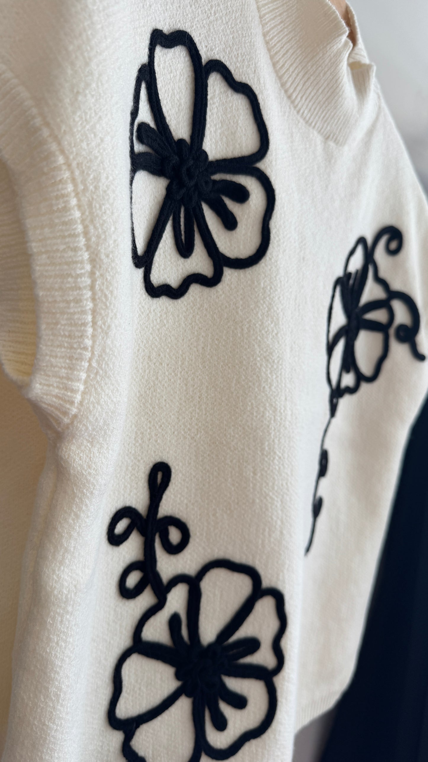 Embroidered Floral Sweater
