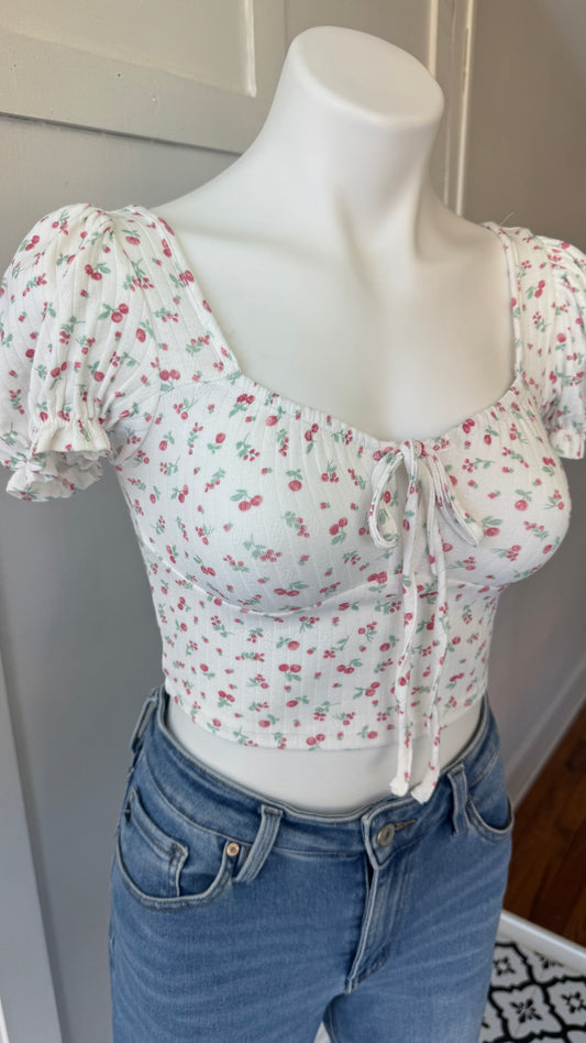 Cherry Crop Top