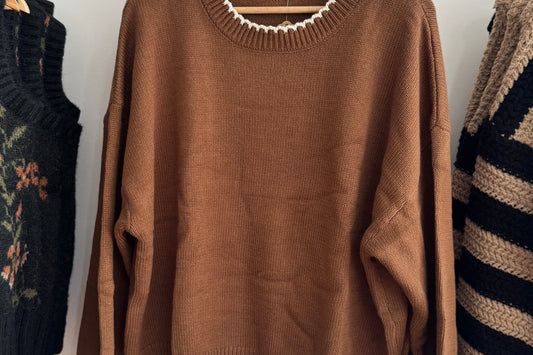 Trim Detail Sweater