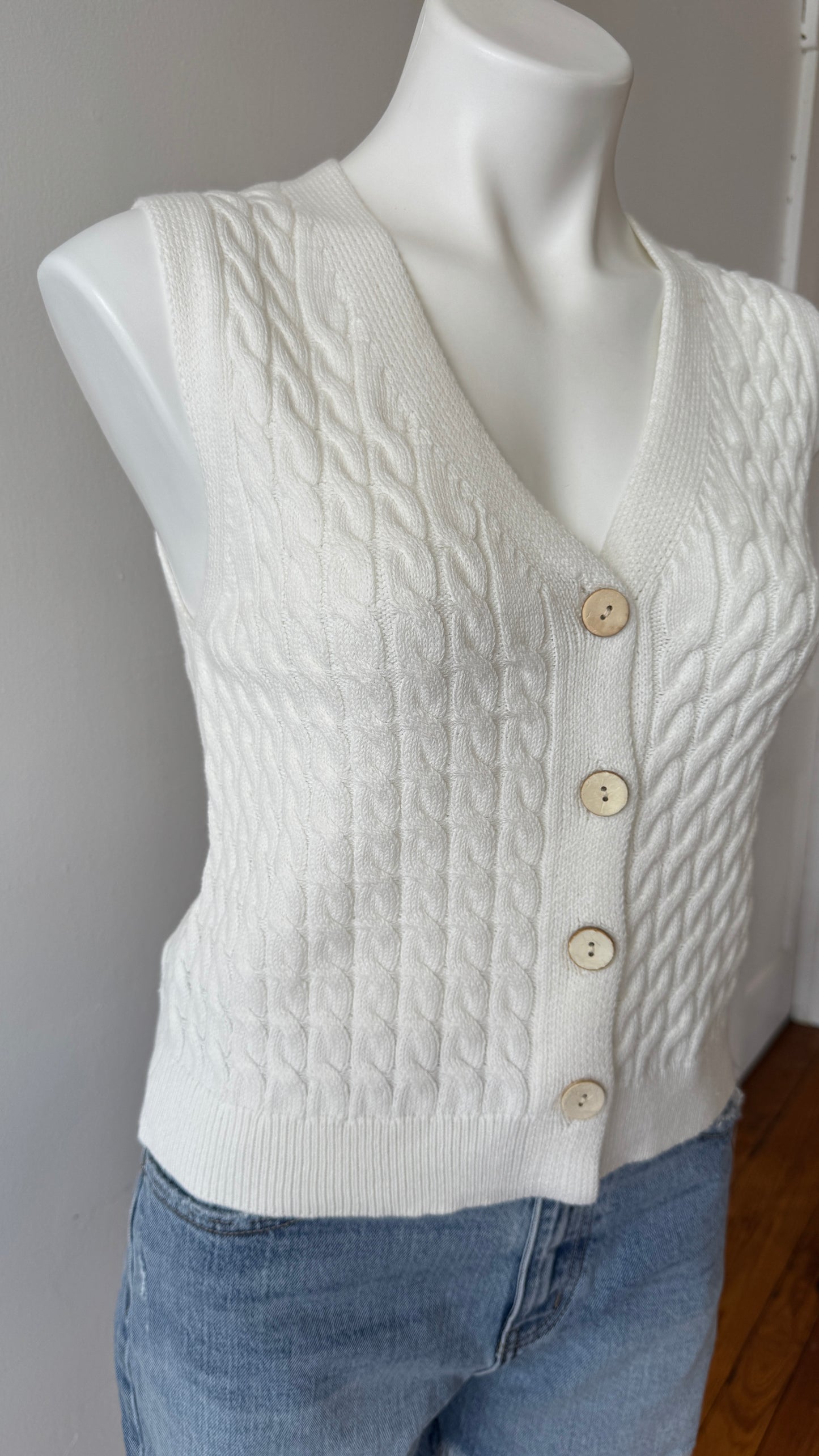 White Sweater Vest