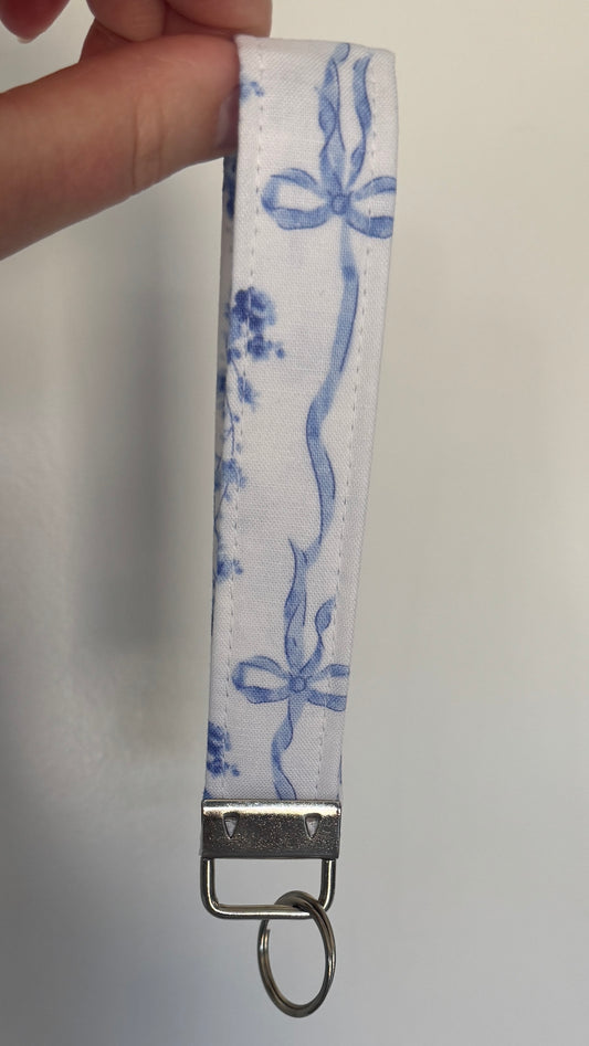 Bow Wristlet Smooth Silver Clasp- Handmade