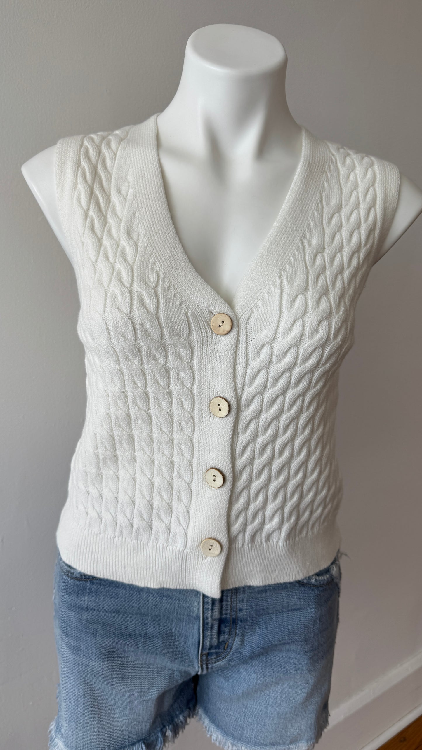 White Sweater Vest