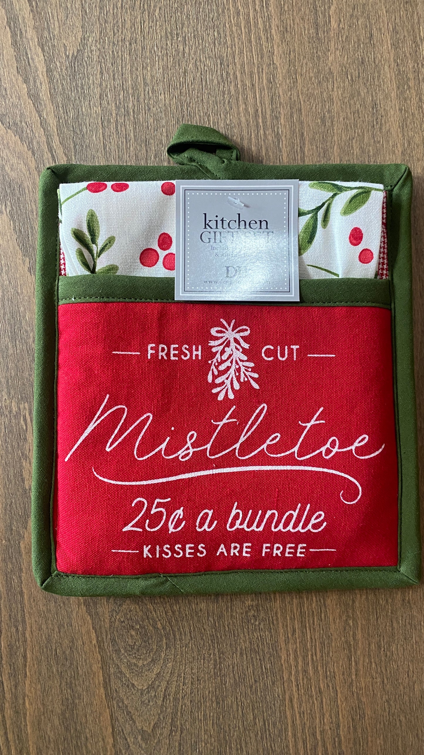 Mistletoe Potholders