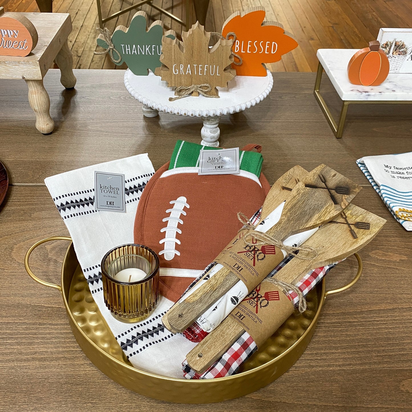 Football Potholder and Matching Towel Gift Set