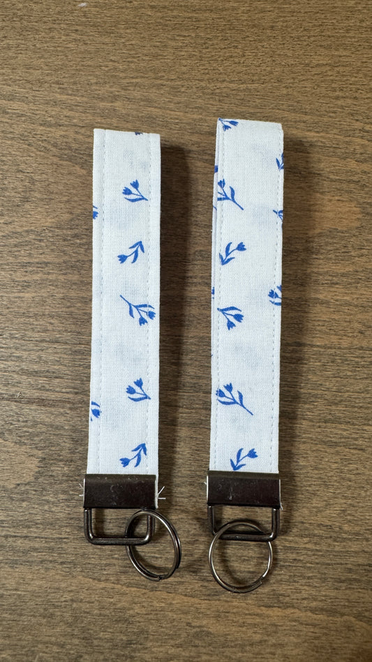 Ditsy Floral Wristlet Steel Clasp- Handmade