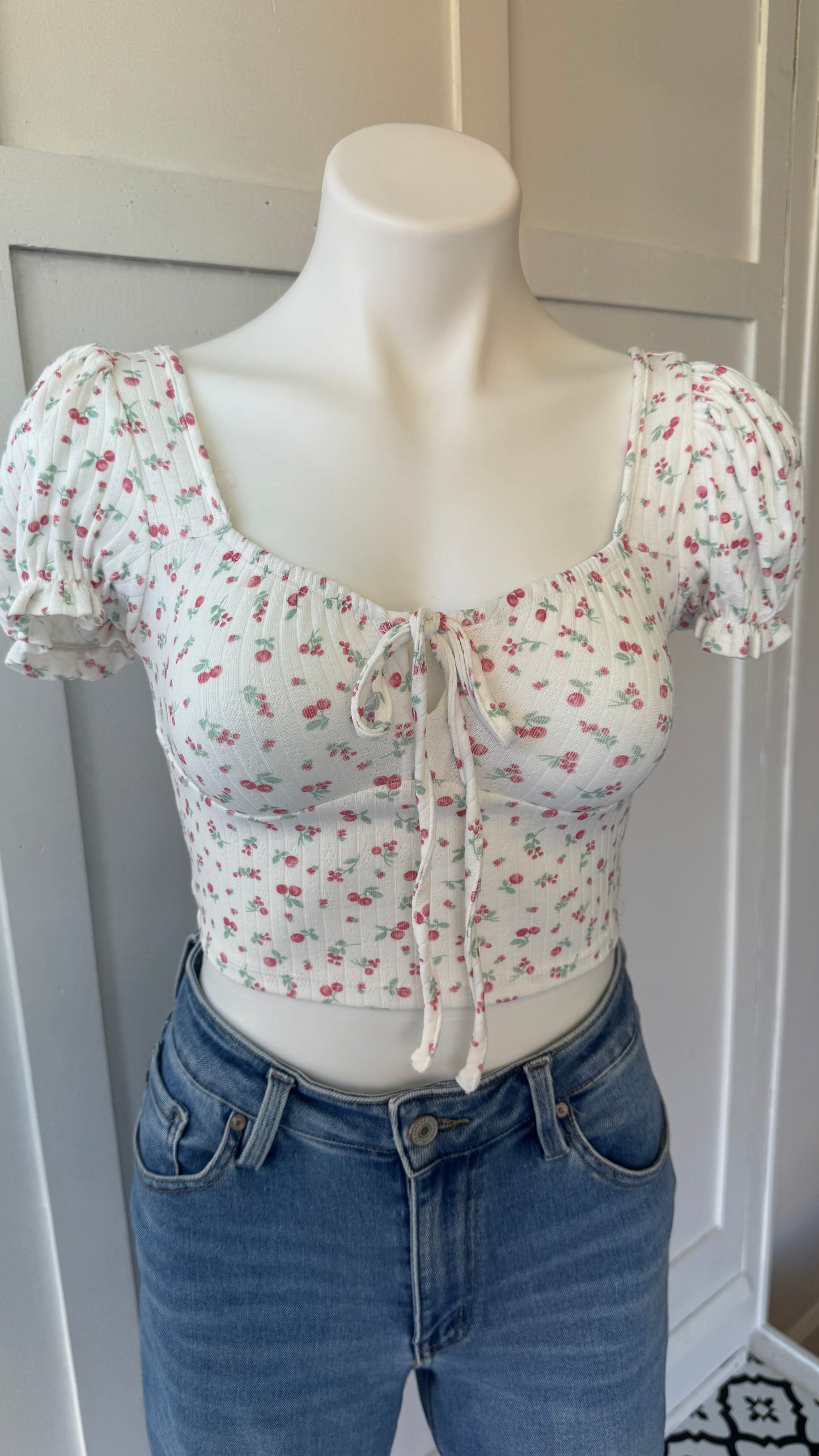 Cherry Crop Top