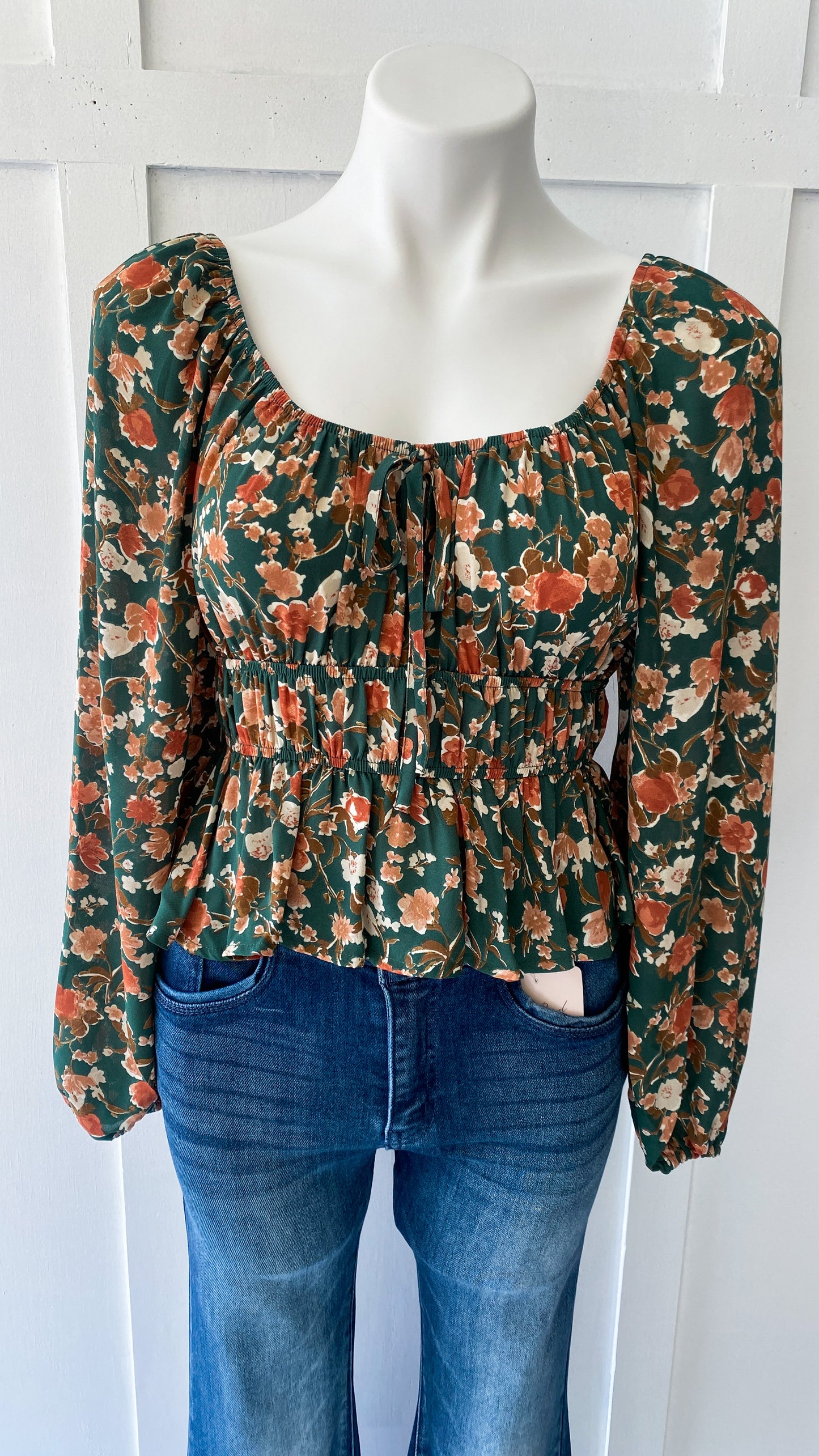 Floral Peplum Blouse