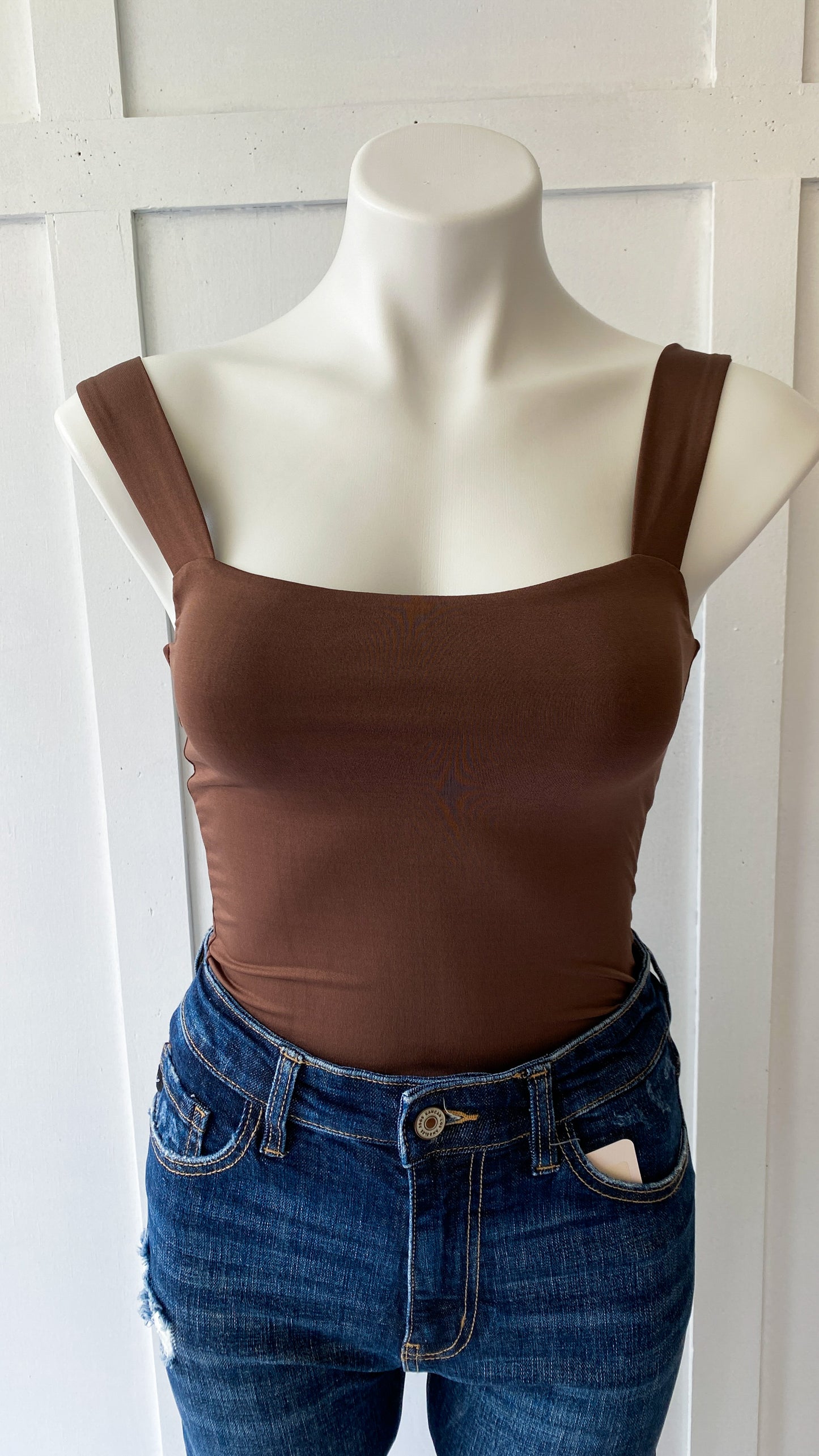Smoothing Tank Top- Coffee Bean