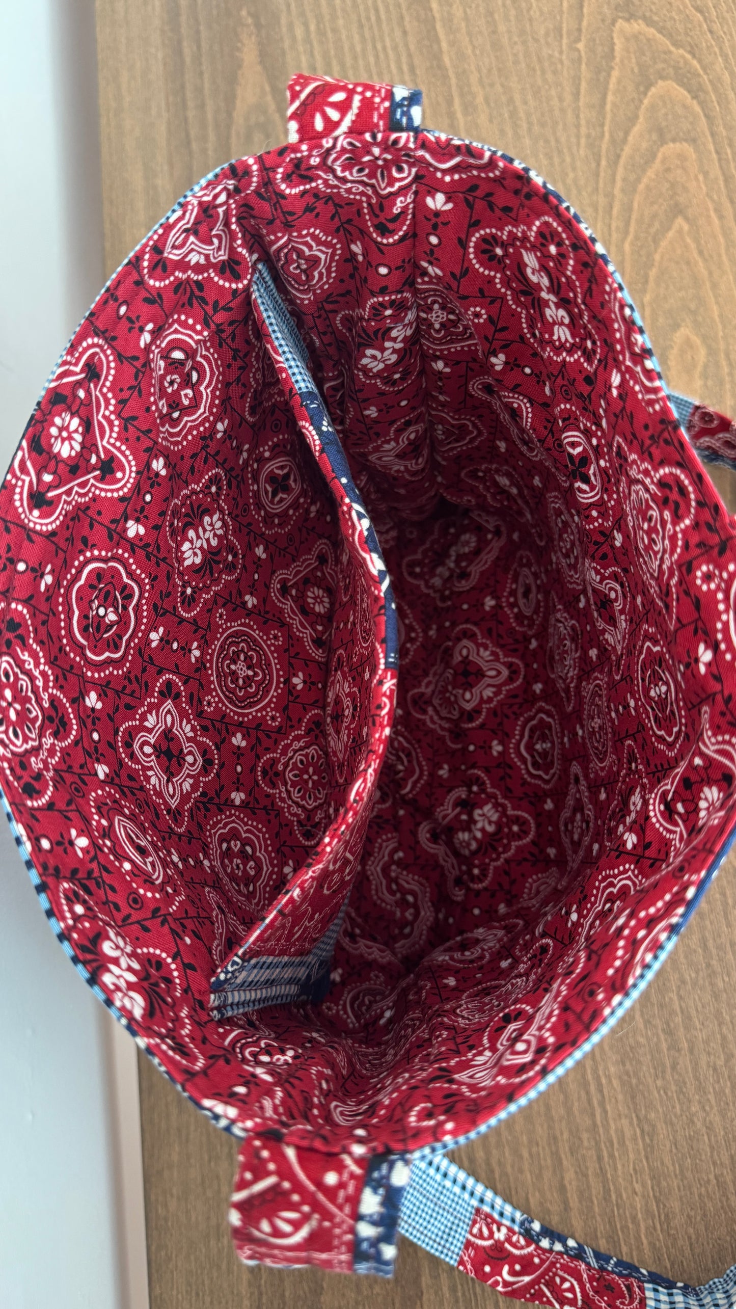 Handmade By Samantha Crossbody: Patriotic Patchwork (B)