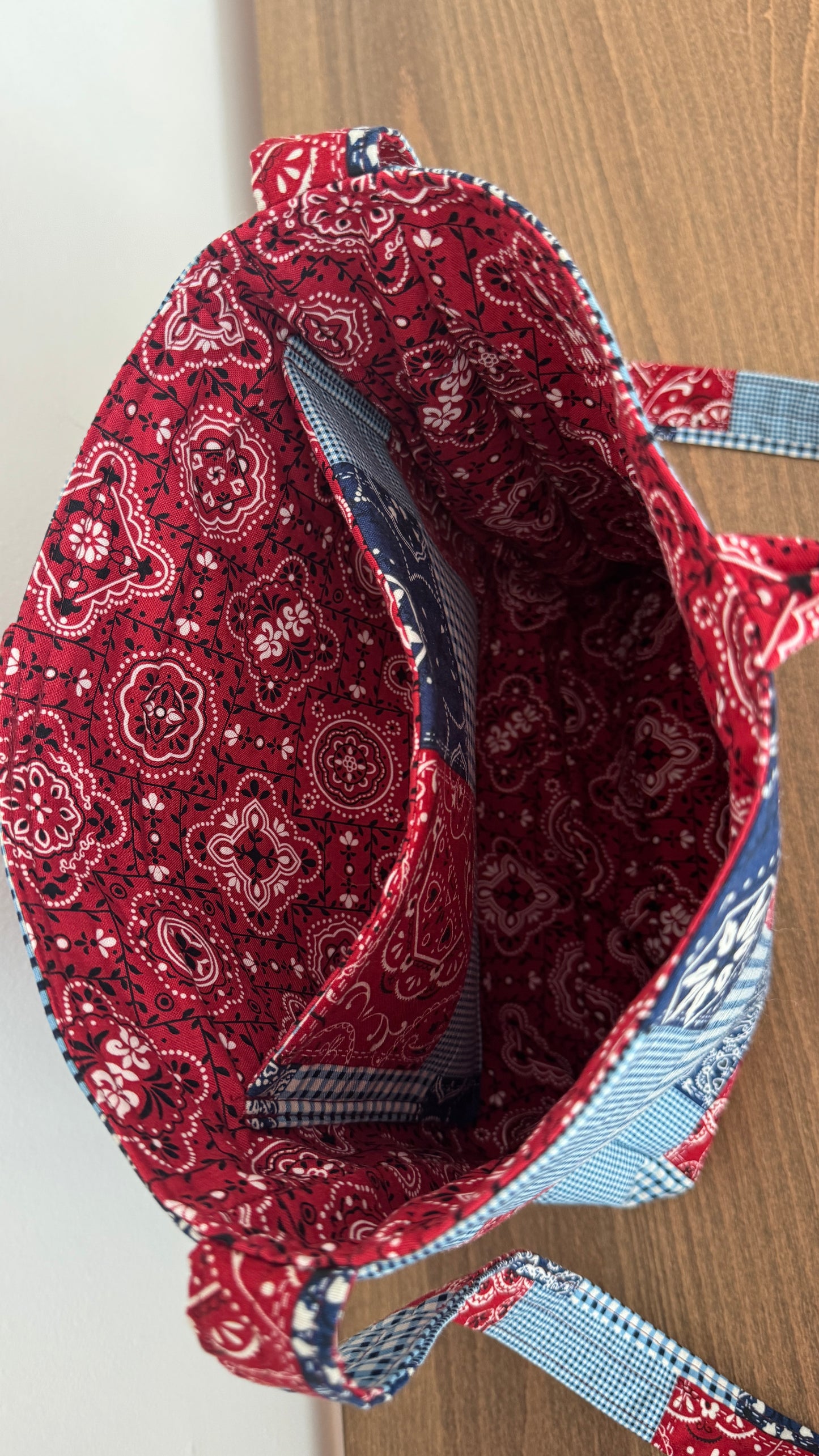 Handmade By Samantha Crossbody: Patriotic Patchwork (B)