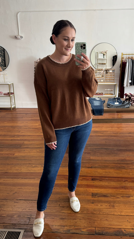 Trim Detail Sweater