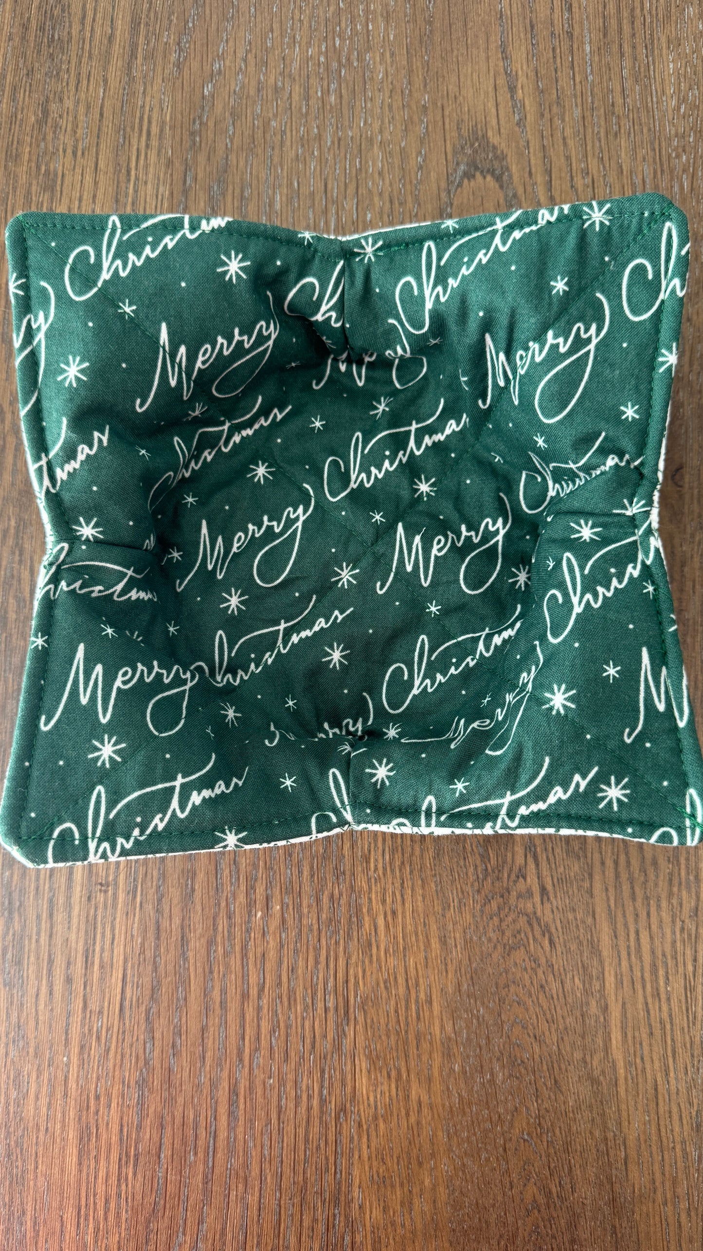 Handmade Bowl Koozie- Merry Christmas