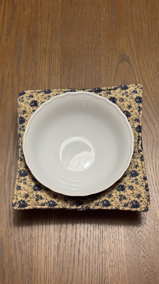 Handmade Bowl Koozie- Cottage Christmas