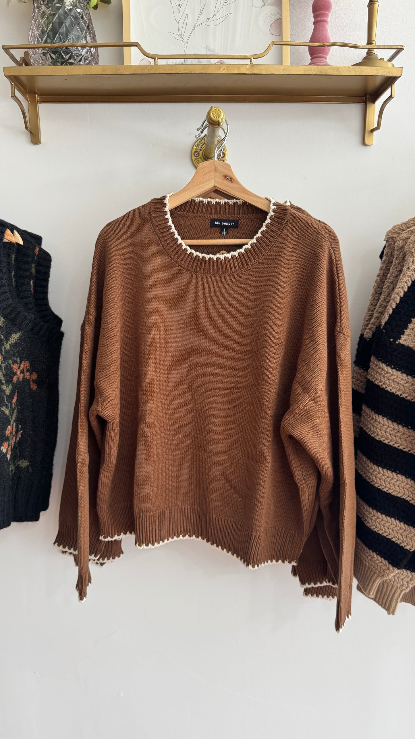 Trim Detail Sweater