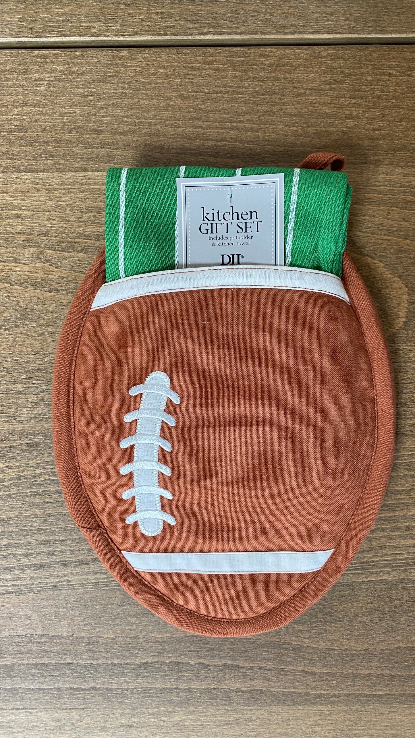 Football Potholder and Matching Towel Gift Set