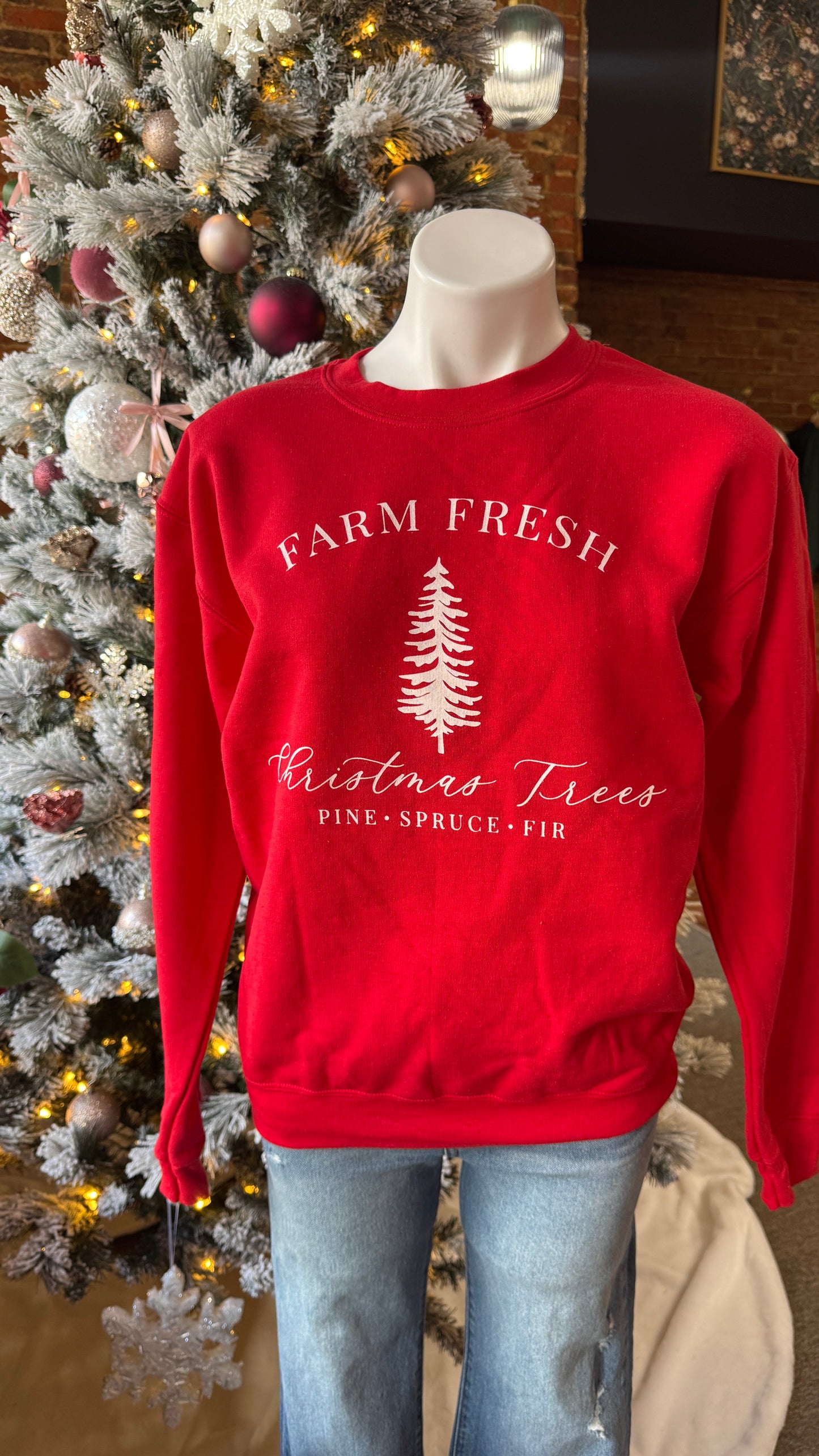 Farm Fresh Christmas Trees Crewneck