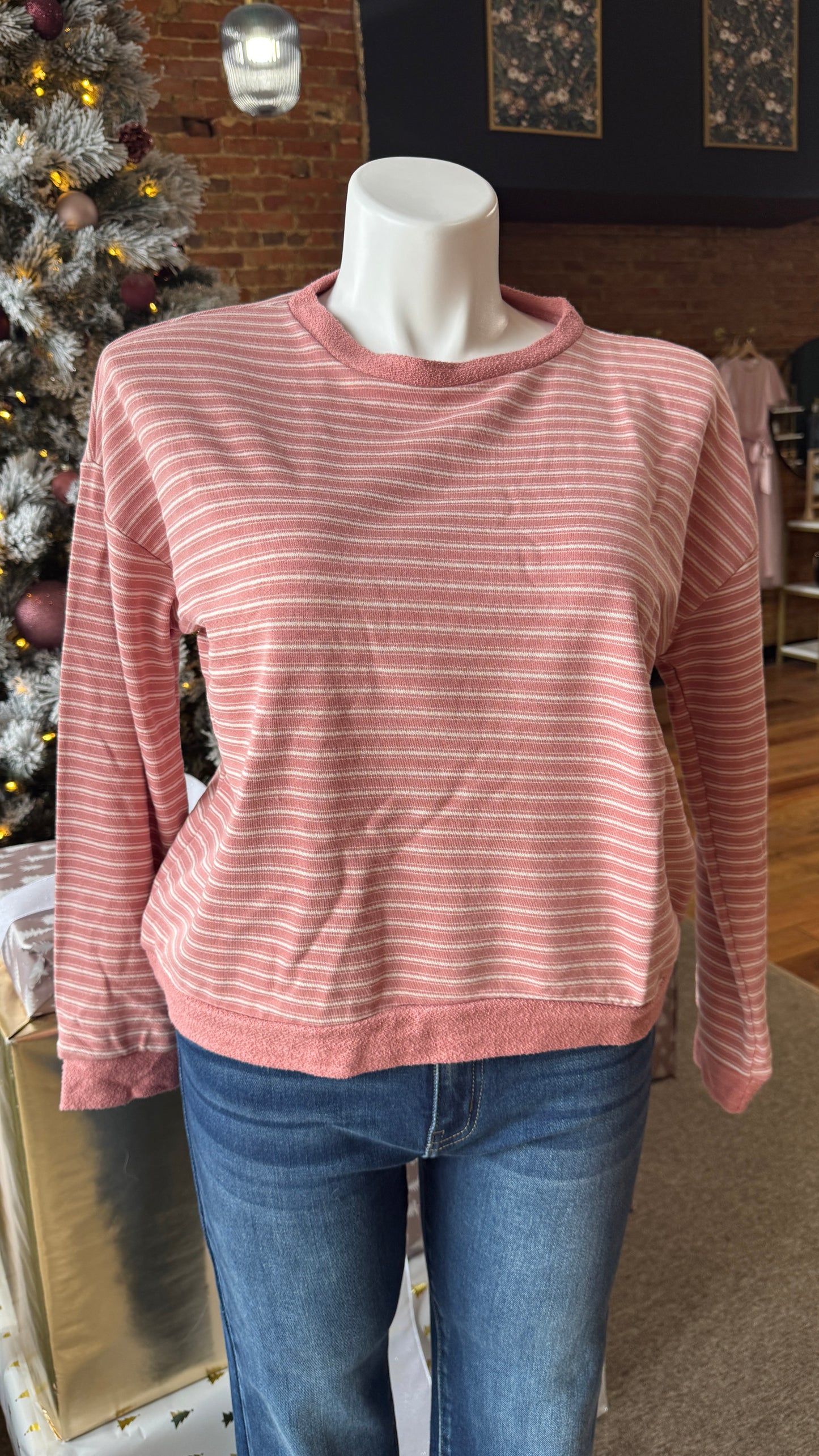 Pink Stripe Top