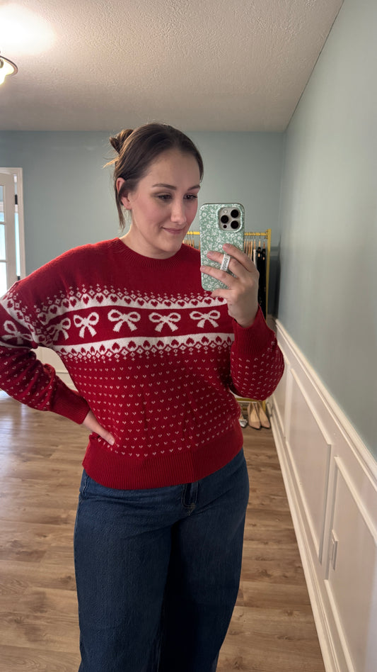 *NEW* Bow & Heart Sweater