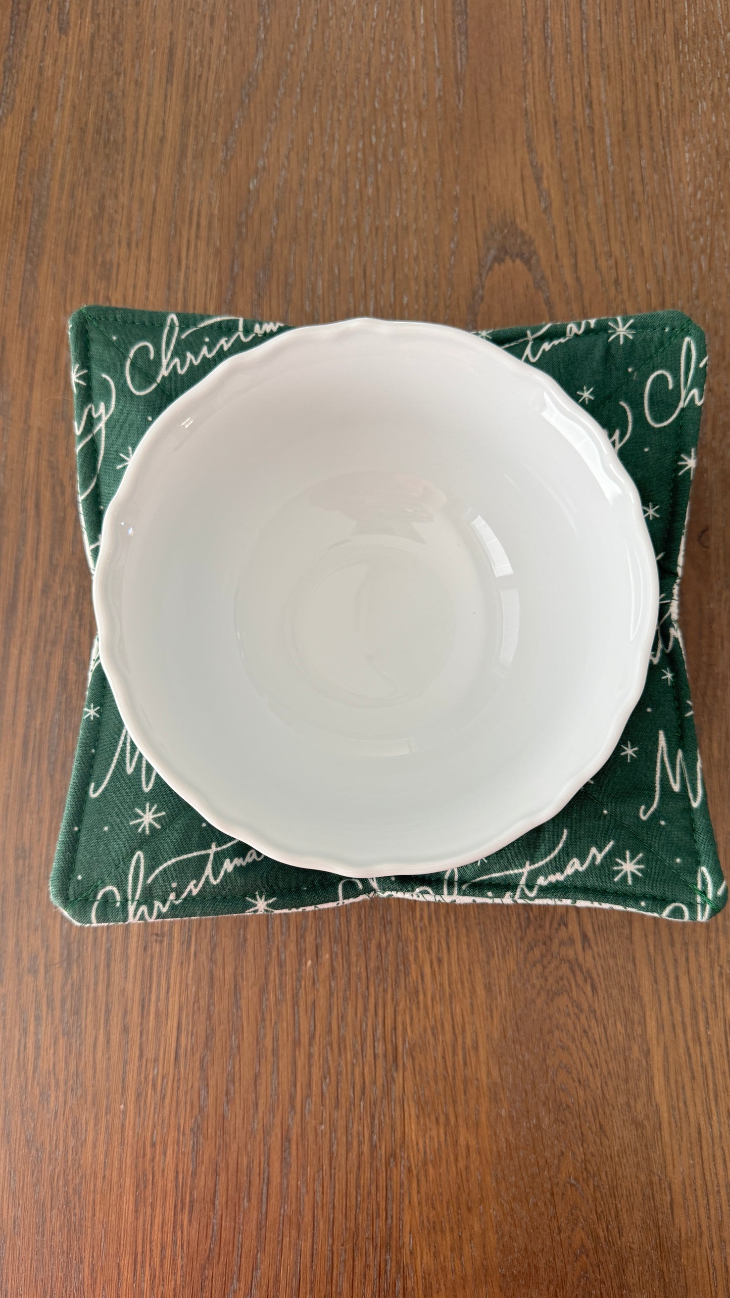 Handmade Bowl Koozie- Merry Christmas