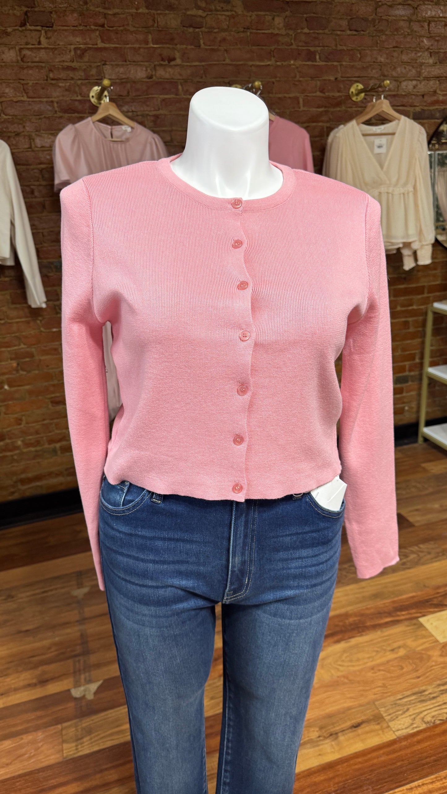 Classic Cardigan: Pink