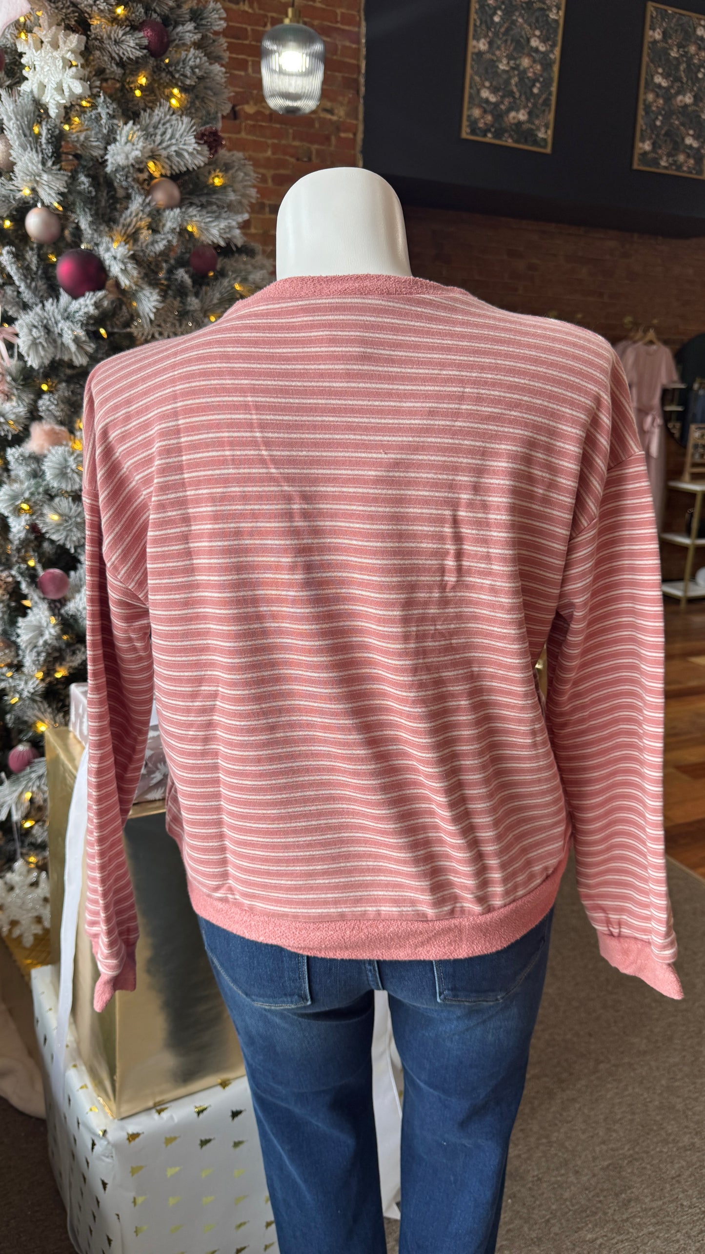 Pink Stripe Top