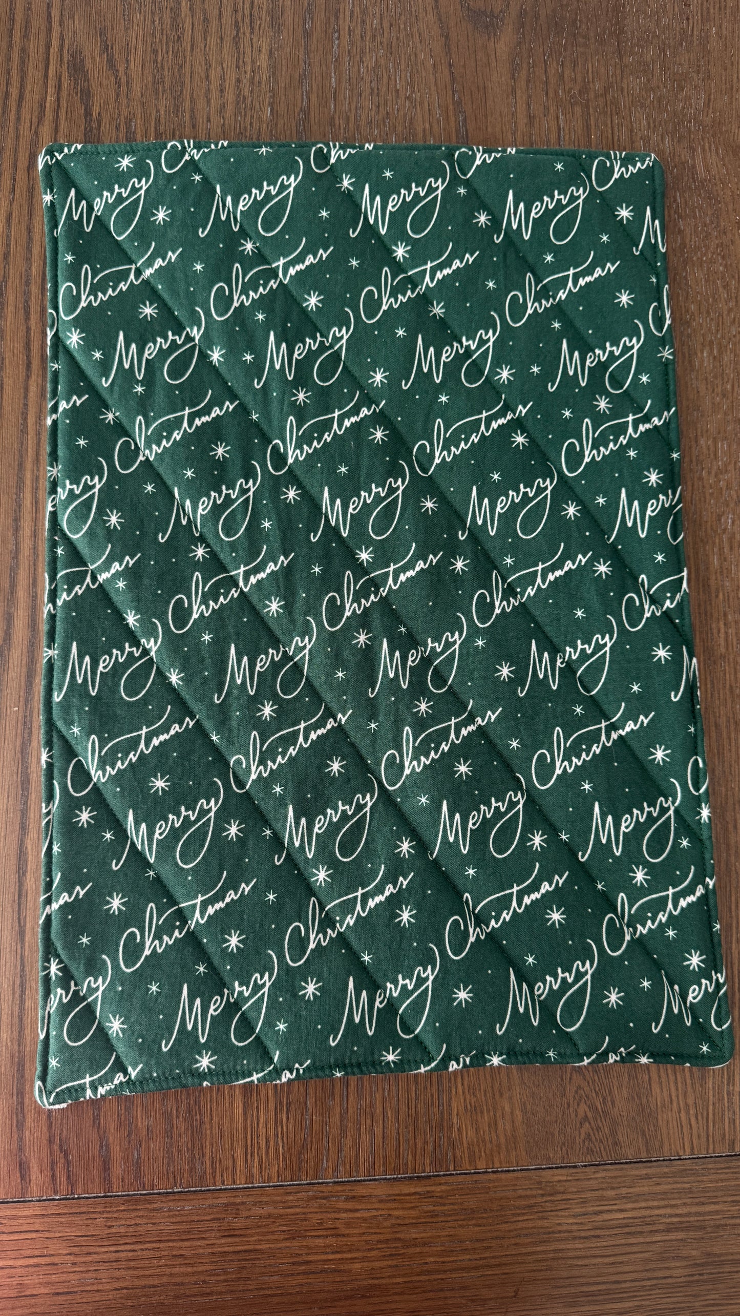 Handmade Casserole Trivet- Merry Christmas