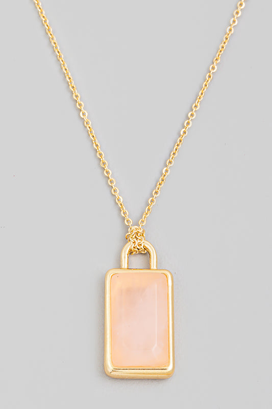 Pink Stone Necklace