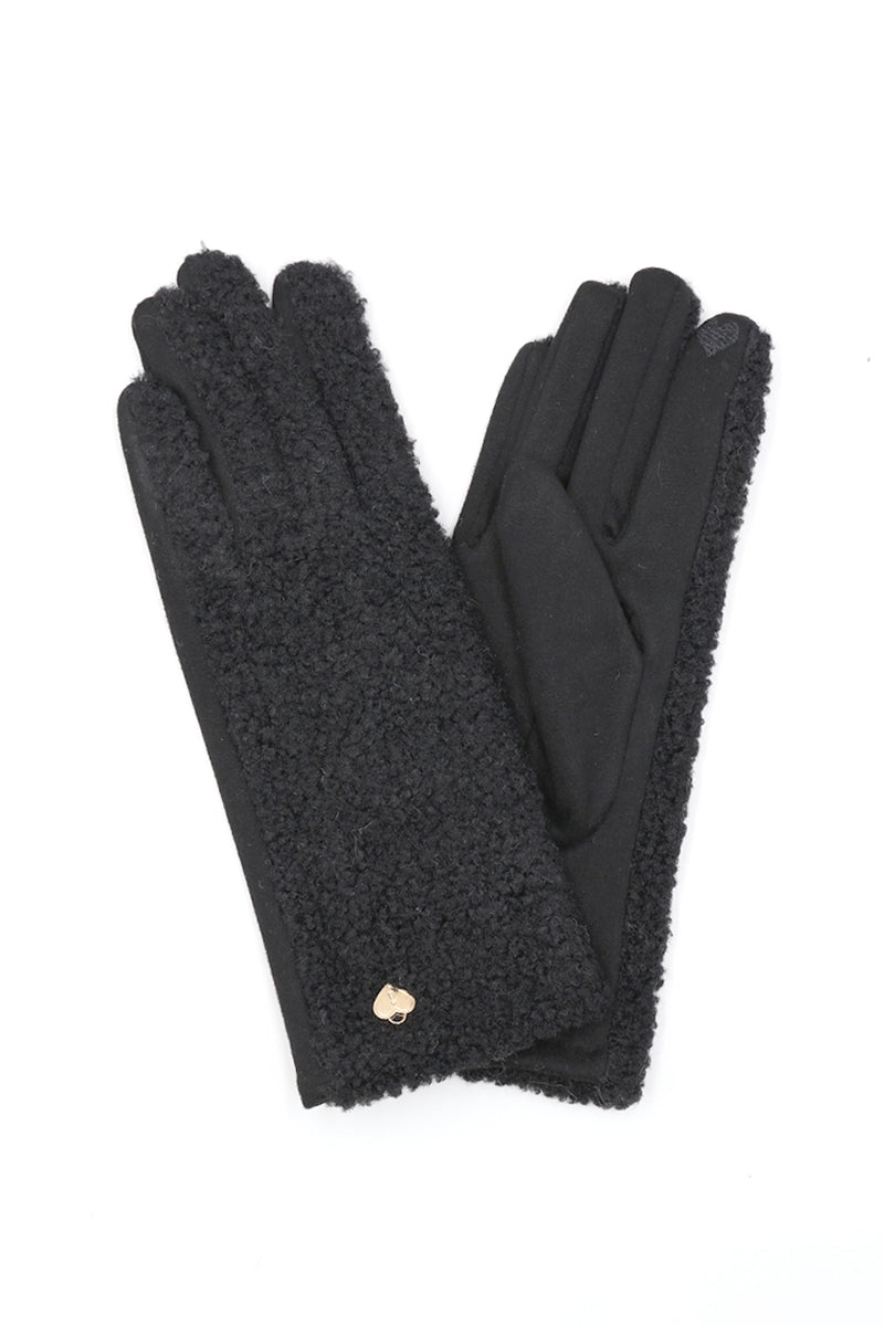 Sherpa Smart Touch Gloves: Black