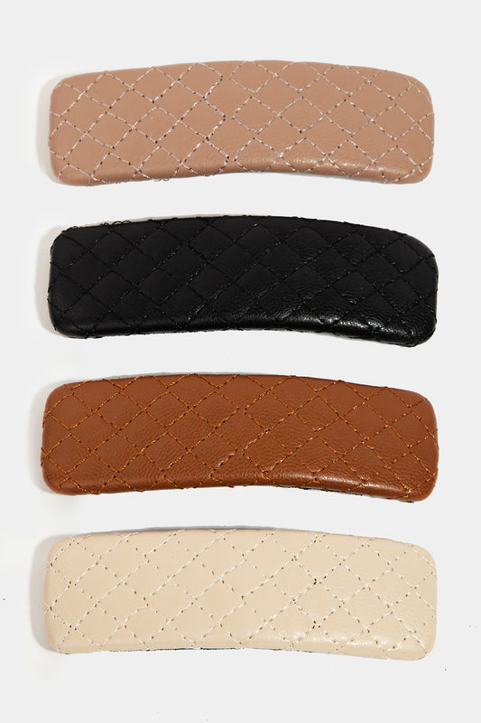 Faux Leather Snap Clips